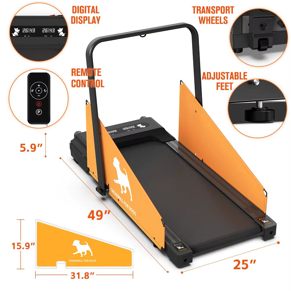Pacer – Foldable Home Fitness Treadmill for Small & Medium Dogs