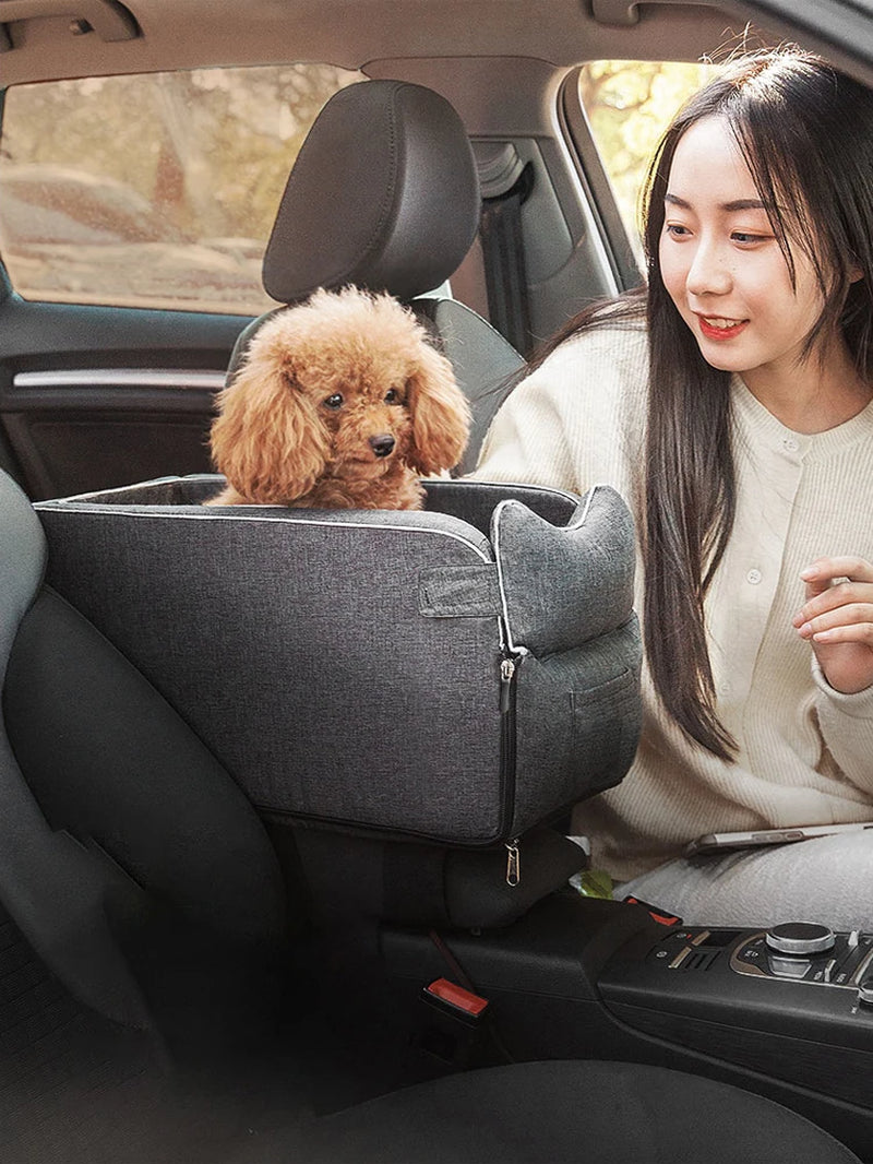 SafeNest Pup Carrier - Portable Dog Car Seat Travel