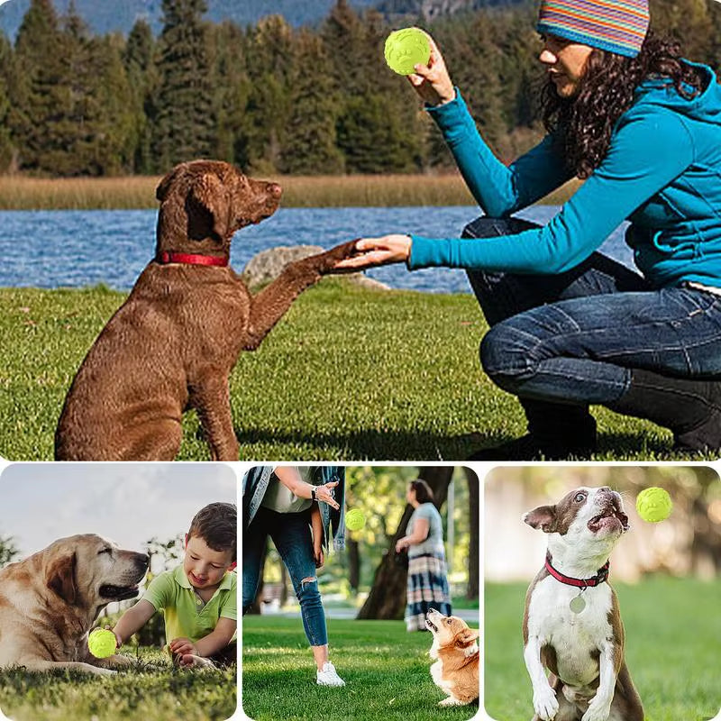 Indestructible Squeaky Chew Ball for Dogs