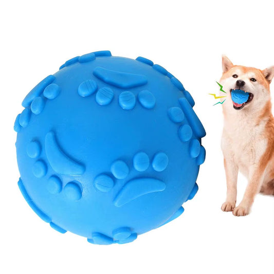 Indestructible Squeaky Chew Ball for Dogs