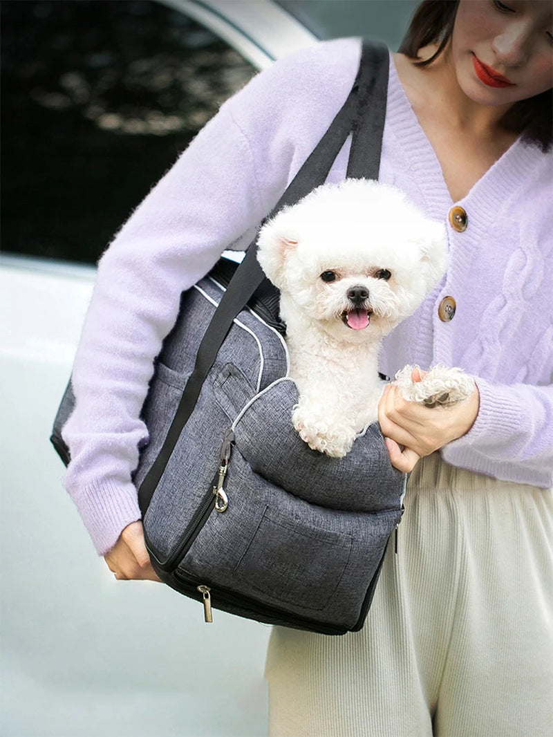 SafeNest Pup Carrier - Portable Dog Car Seat Travel