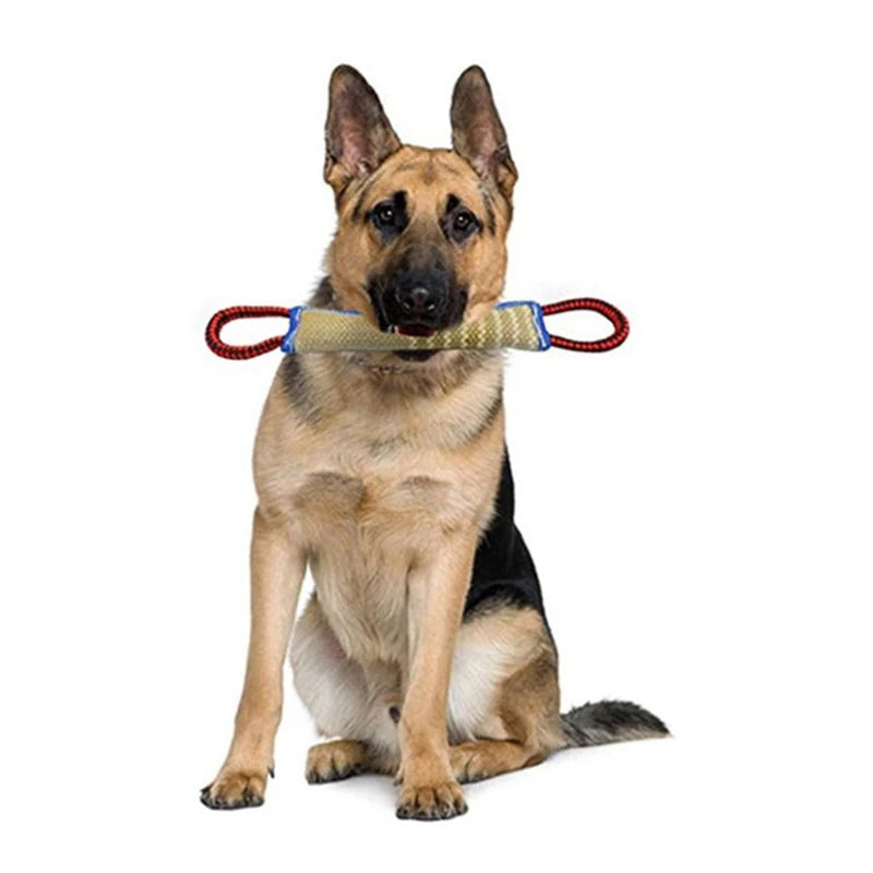 PowerTug - Linen Tug Toy Pillow Sleeve With 2 Rope Handles