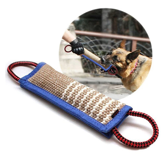 PowerTug - Linen Tug Toy Pillow Sleeve With 2 Rope Handles