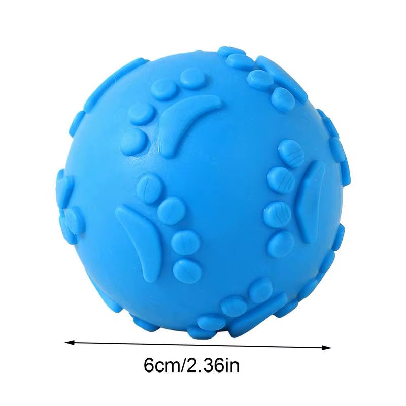 Indestructible Squeaky Chew Ball for Dogs