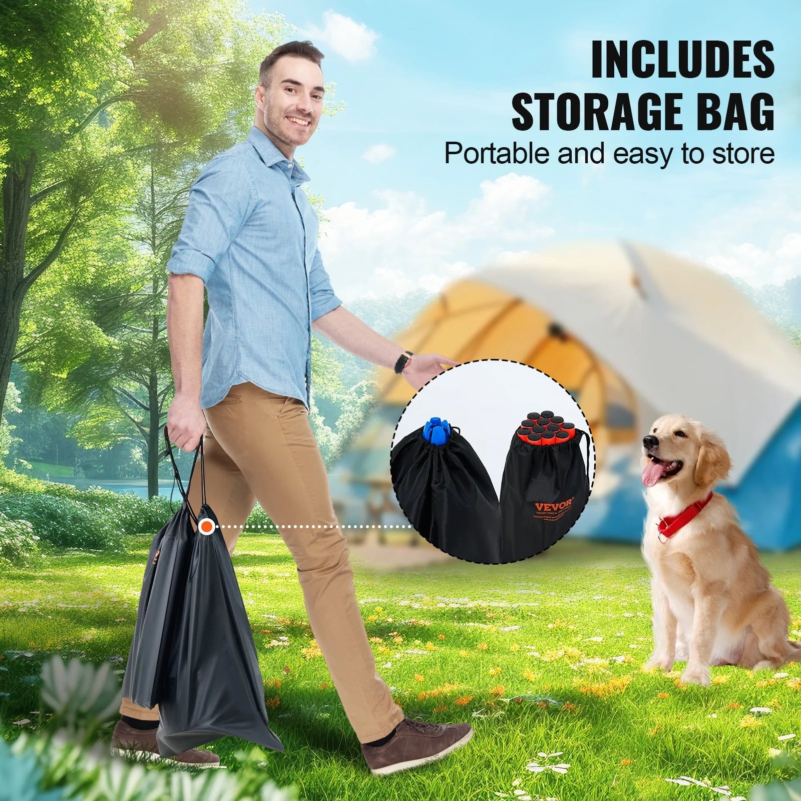 VEVOR Dog Agility Hurdle Cone 6 PCS Kit