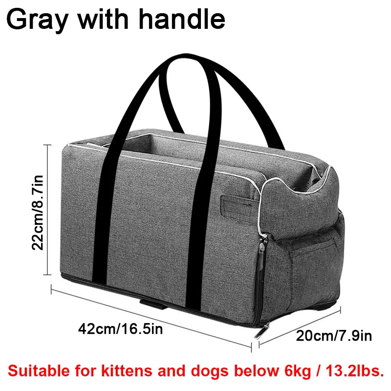 SafeNest Pup Carrier - Portable Dog Car Seat Travel