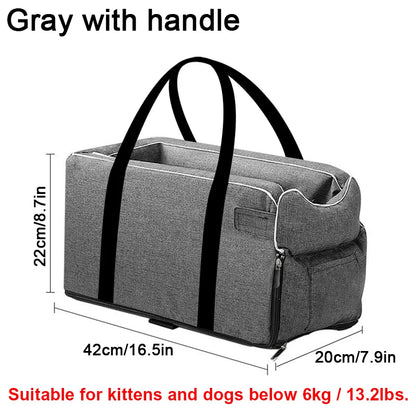 SafeNest Pup Carrier - Portable Dog Car Seat Travel
