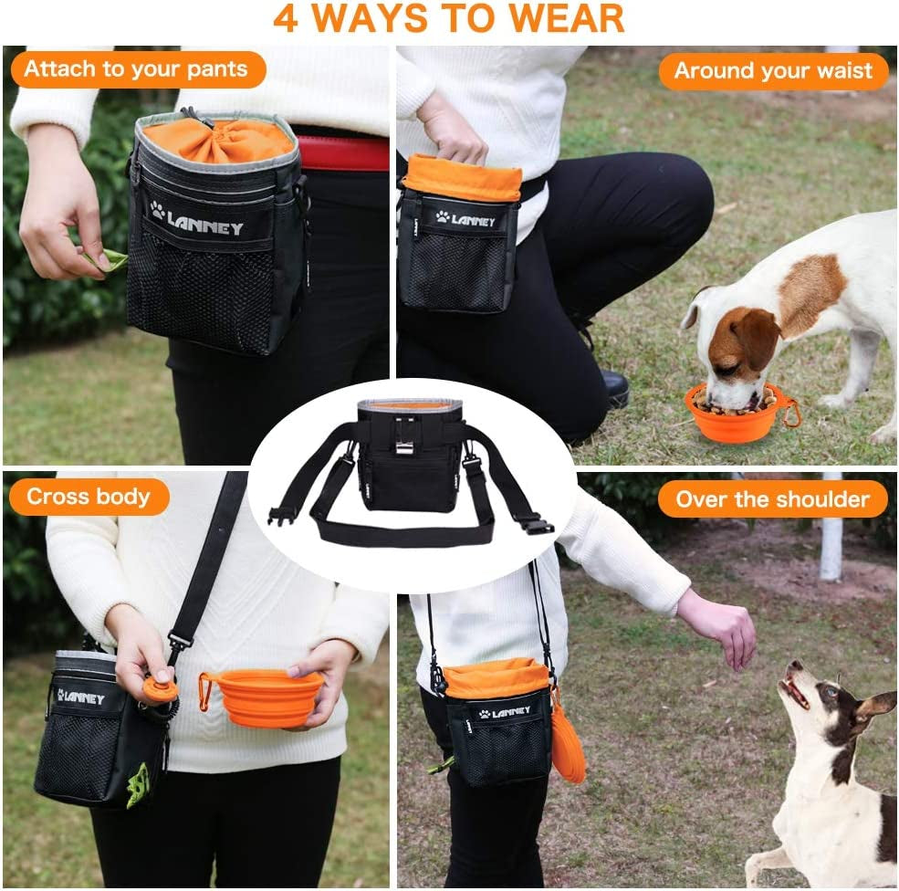 ProTrainer Pouch – Multifunctional Versatile Dog Treat & Training Bag + Free Clicker!