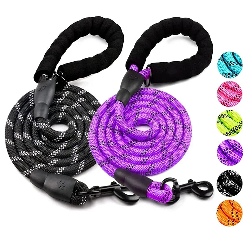 Durable Dog Walking Leash – Reflective & Comfortable Grip