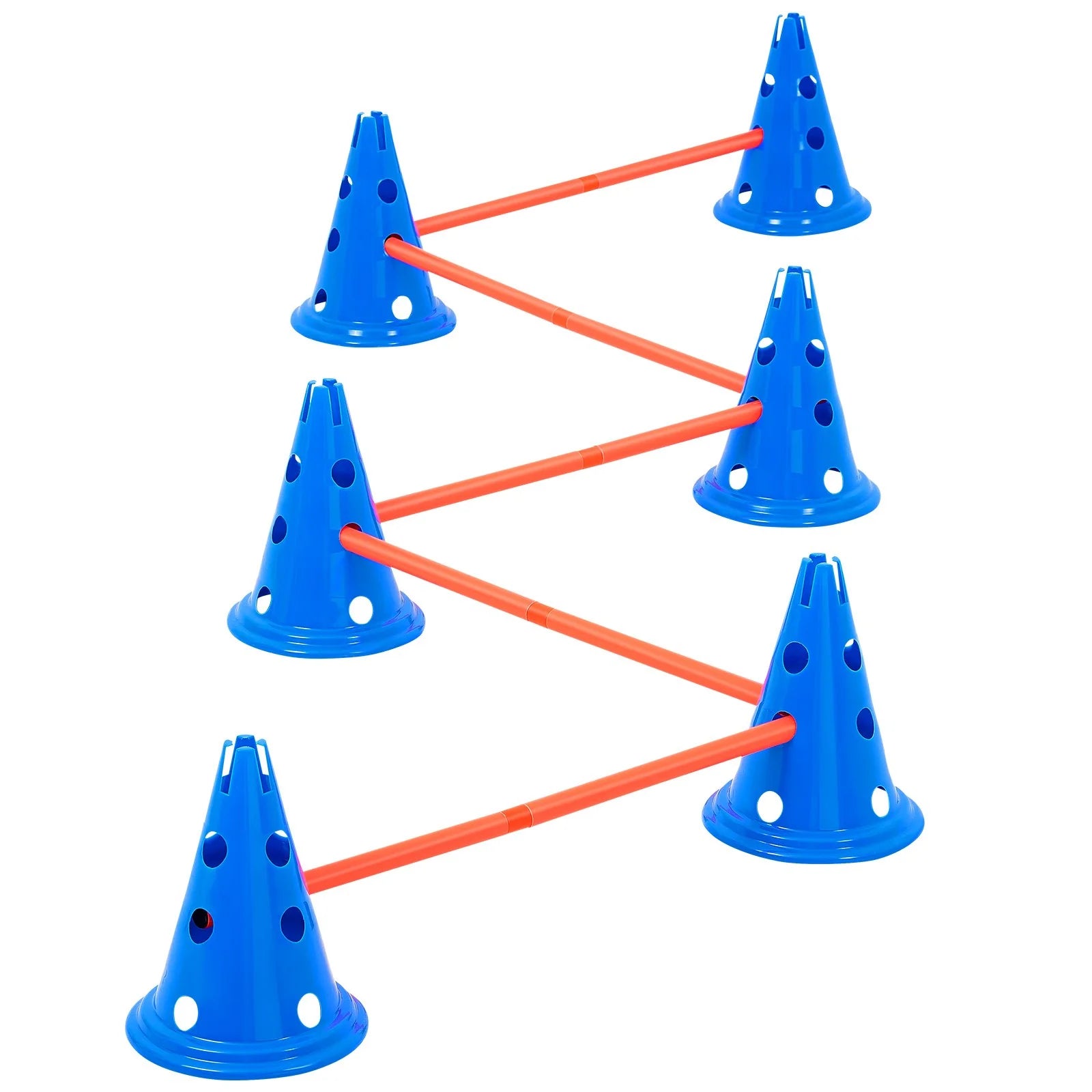 VEVOR Dog Agility Hurdle Cone 6 PCS Kit