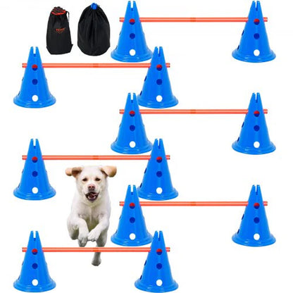 VEVOR Dog Agility Hurdle Cone 6 PCS Kit