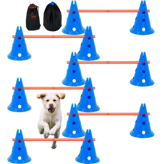 VEVOR Dog Agility Hurdle Cone 6 PCS Kit
