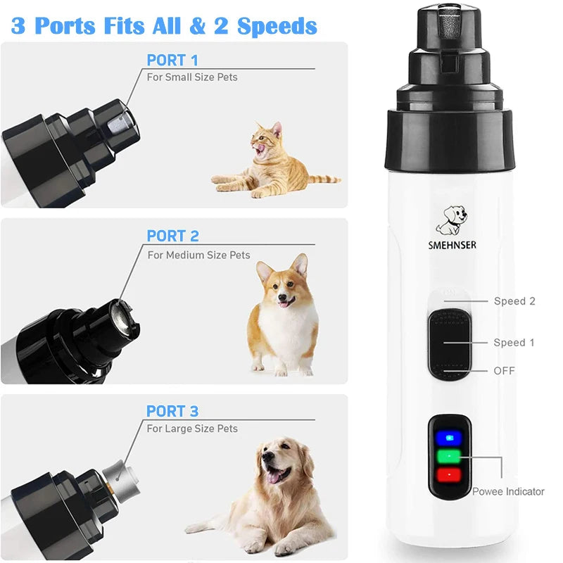 Pawrfect Nail Groomer - Electric USB Charging Nail Trimmer Dog