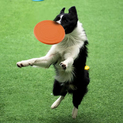 Silicone Flying Disc Toy Game For Dogs, Chew Resistant