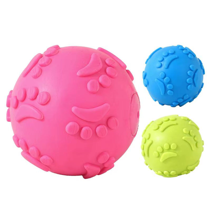 Indestructible Squeaky Chew Ball for Dogs
